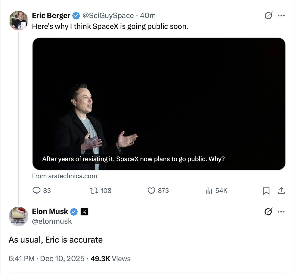 Tesla Cybertruck SpaceX IPO coming in 2026! Just confirmed by Elon Musk 🚀 G72Kf4nWMAIb_YJ