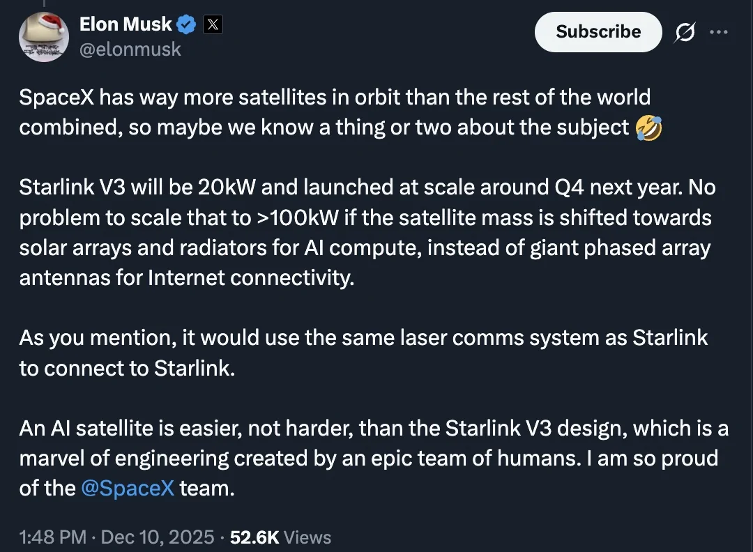 Tesla Cybertruck SpaceX IPO coming in 2026! Just confirmed by Elon Musk 🚀 Screenshot 2025-12-10 at 5.25.44 PM