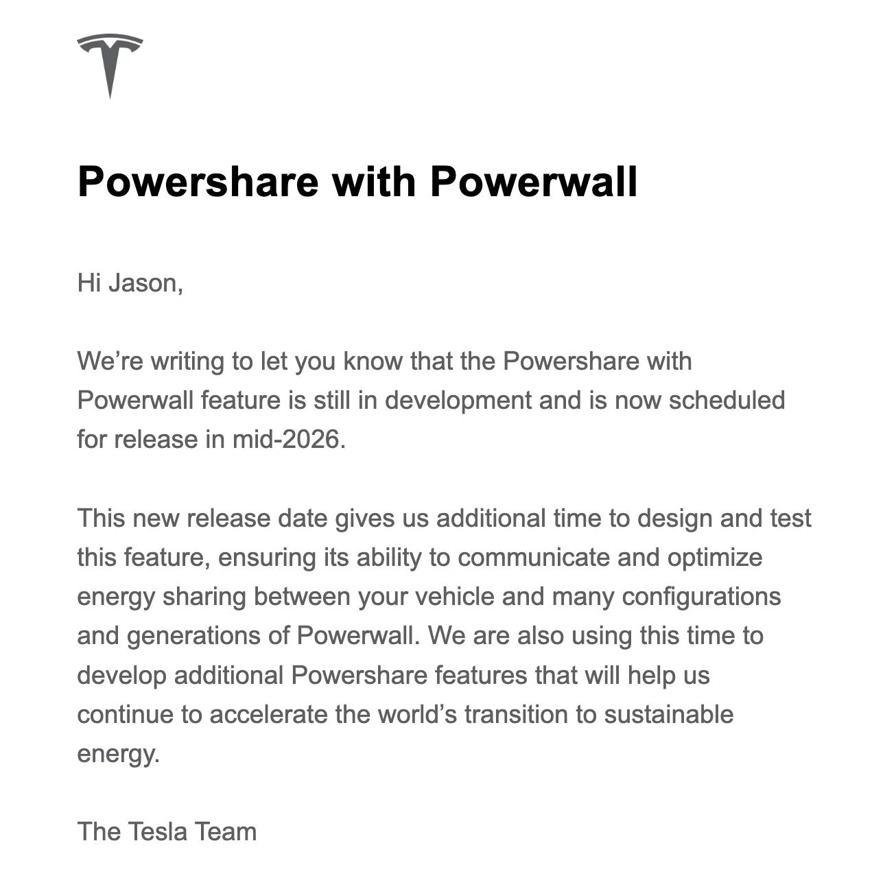 Tesla Cybertruck Powershare for Powerwalls update due soon Screenshot 2025-12-11 at 5.07.40 PM