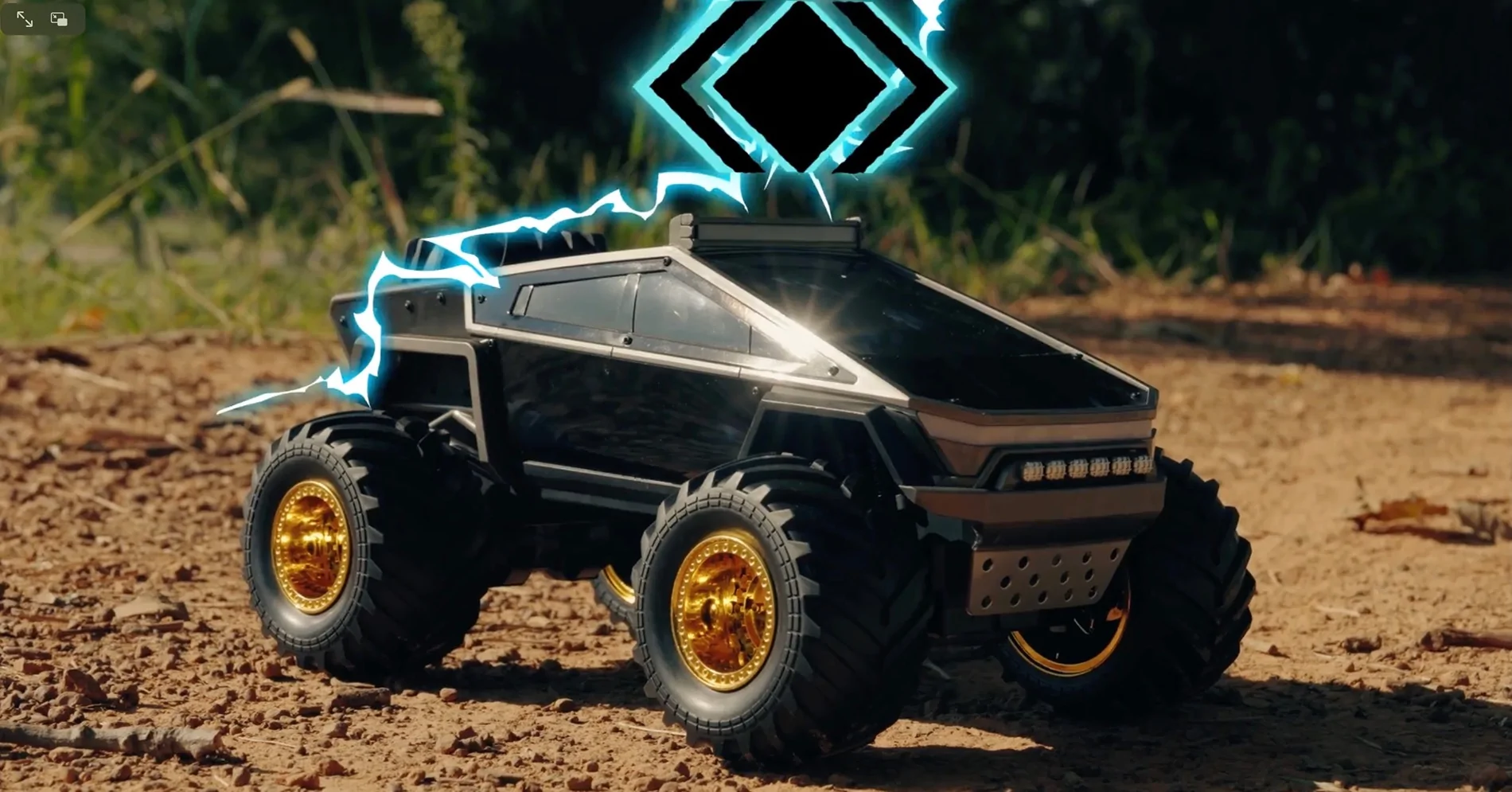 Tesla Cybertruck CRAZY Cybertruck “knock off “ toy 🤣 rcct