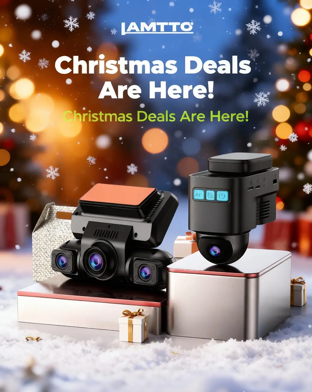 Tesla Cybertruck 🎄Christmas Giveaway: LAMTTO DC22 Dashcam Review Event Begins!🎁 LAMTTO's Christmas event has begun!