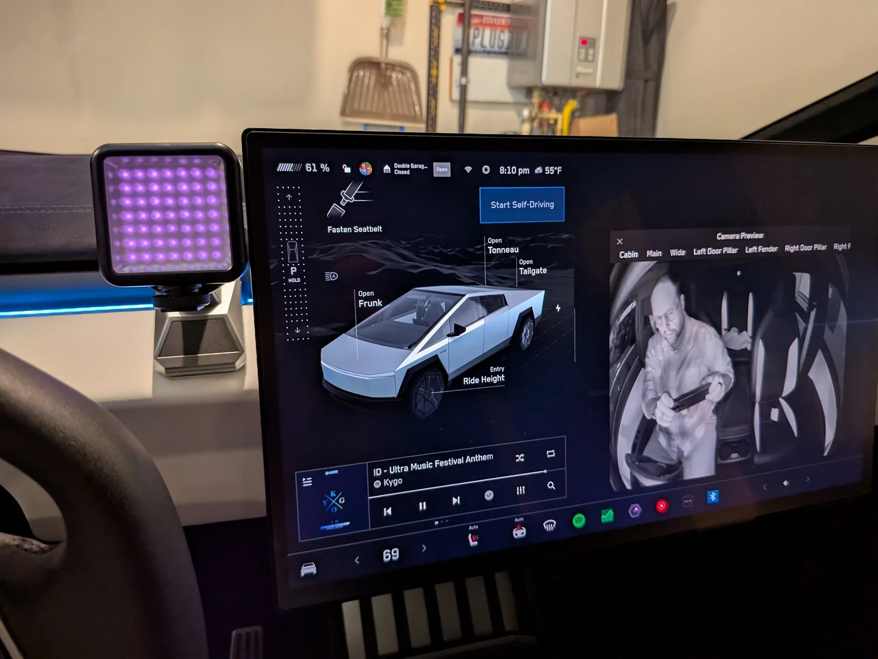 Tesla Cybertruck FSD squircle nag at night? 30