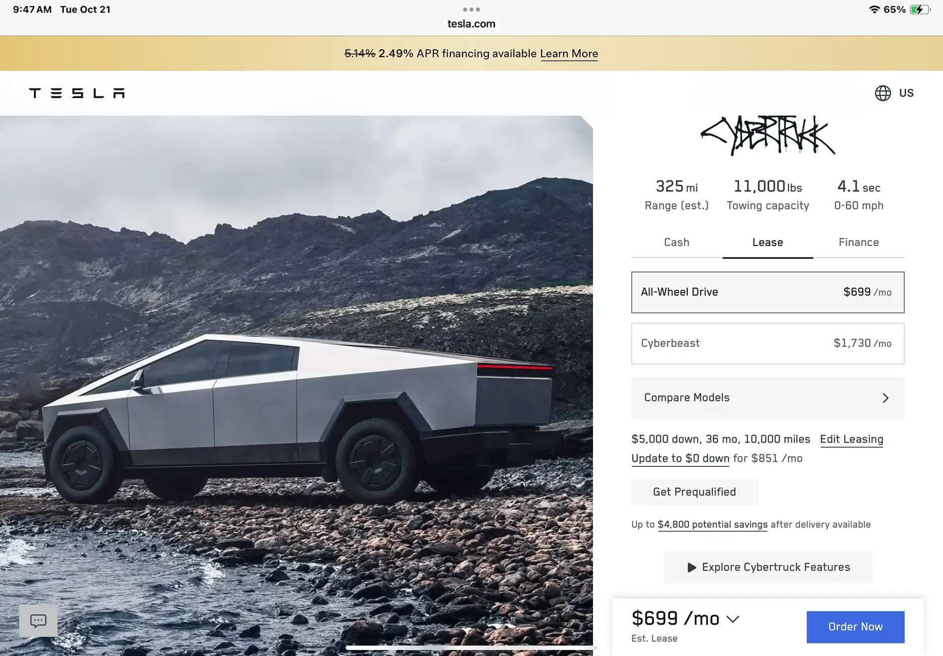 Tesla Cybertruck Order now at 2.49% or wait for better incentives? 1765659676579-q1