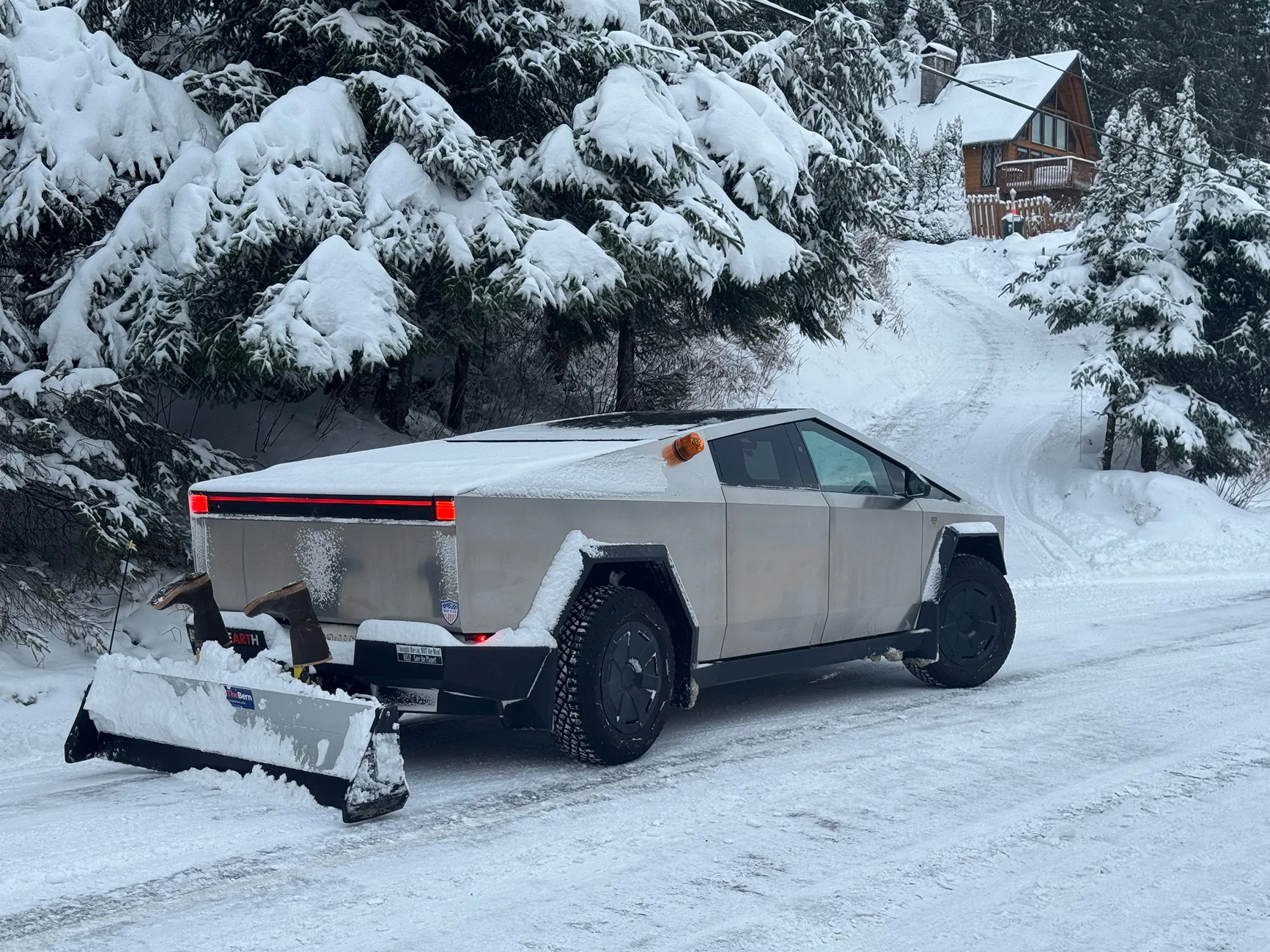 Tesla Cybertruck Aftermarket Front Receiver / Hitch Mount for Cybertruck? (For Snow Plow) IMG_2017