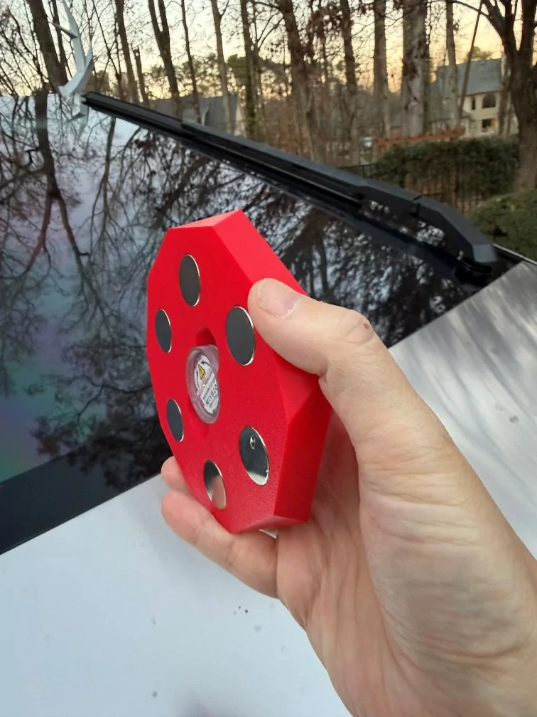 Tesla Cybertruck [3D Print] Christmas - Rudolph Red Nose and Reindeer Antlers nose_sid