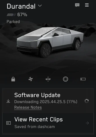 Tesla Cybertruck 2025 Holiday Software Update now live (and installing on Cybertrucks)! IMG_0453