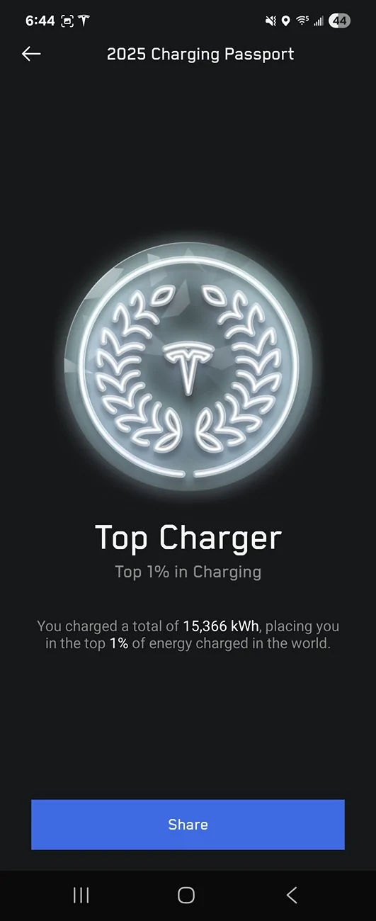 Tesla Cybertruck What does "Top 1% in Charging" really equate to? Screenshot_20251217_064455_Tesla