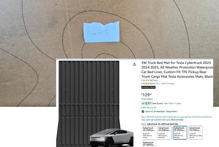 Tesla Cybertruck Cybertruck Accessories For Sale 3w Bed Liner 129
