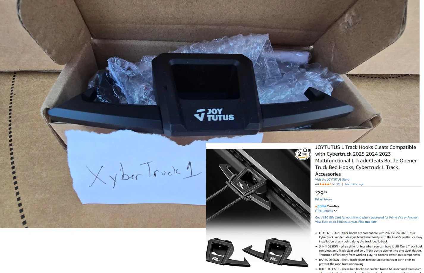 Tesla Cybertruck Cybertruck Accessories For Sale LTrack Cleats Pair 30