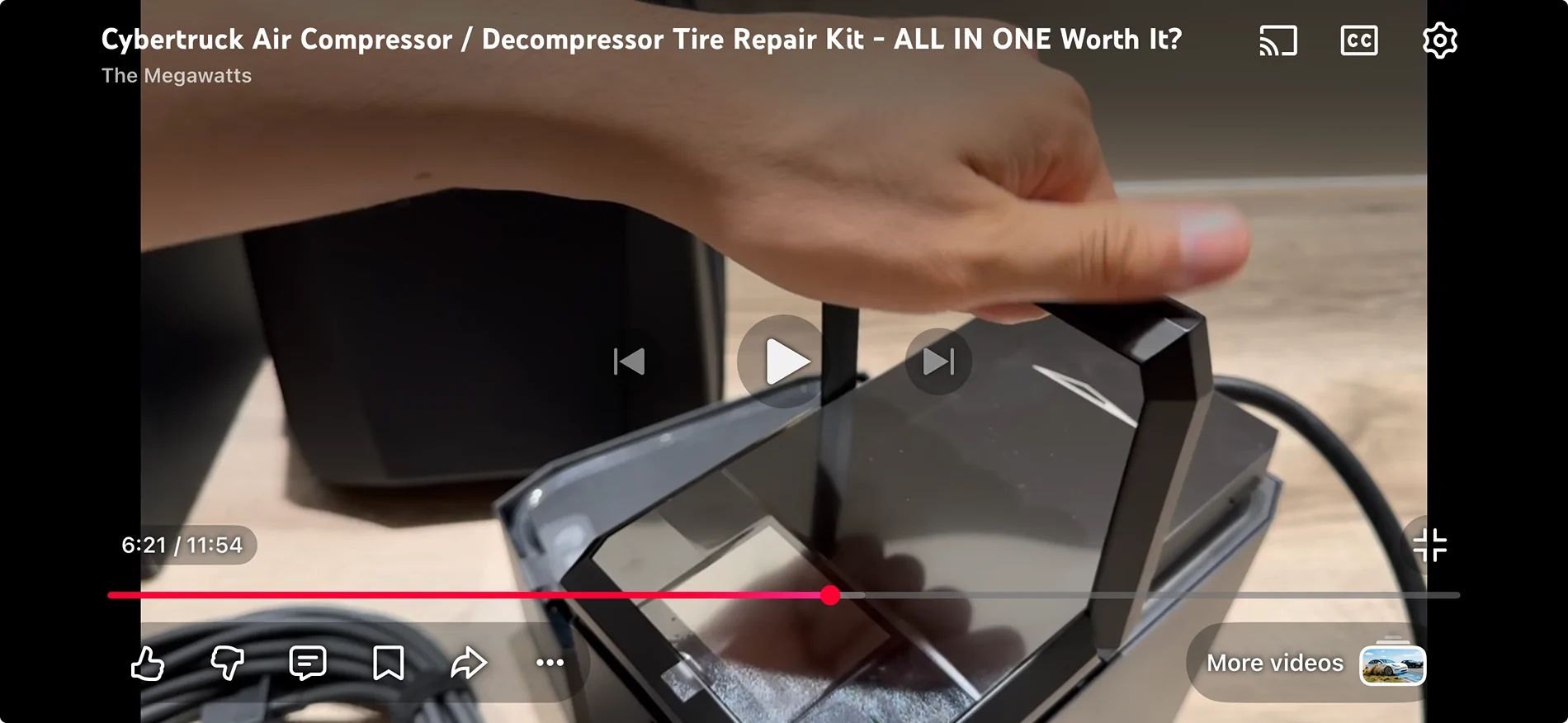 Tesla Cybertruck Cybertruck Air Compressor + Tire Repair Kit -- User Experience Review 1766151513827-s8
