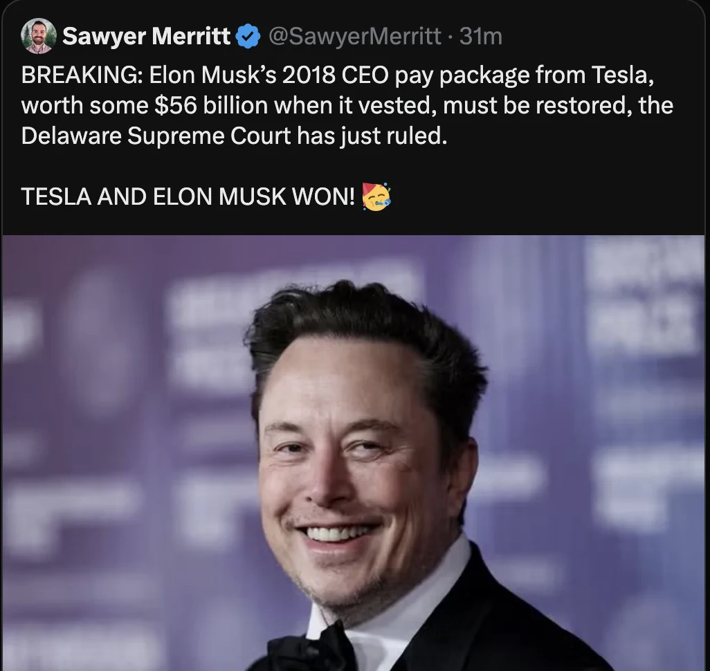 Tesla Cybertruck Thoughts on the shareholder meeting? Screenshot 2025-12-19 at 15.03.29