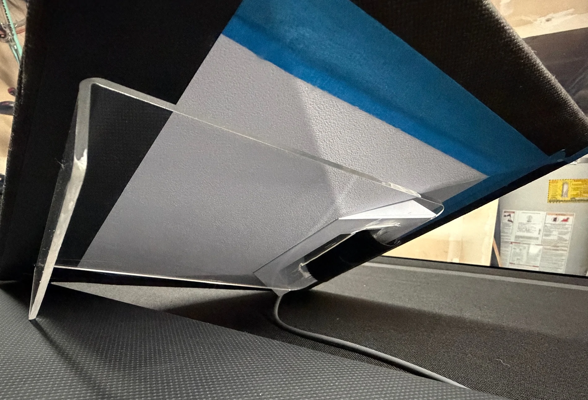 Tesla Cybertruck Very simple quick Starlink mini mount IMG_8279