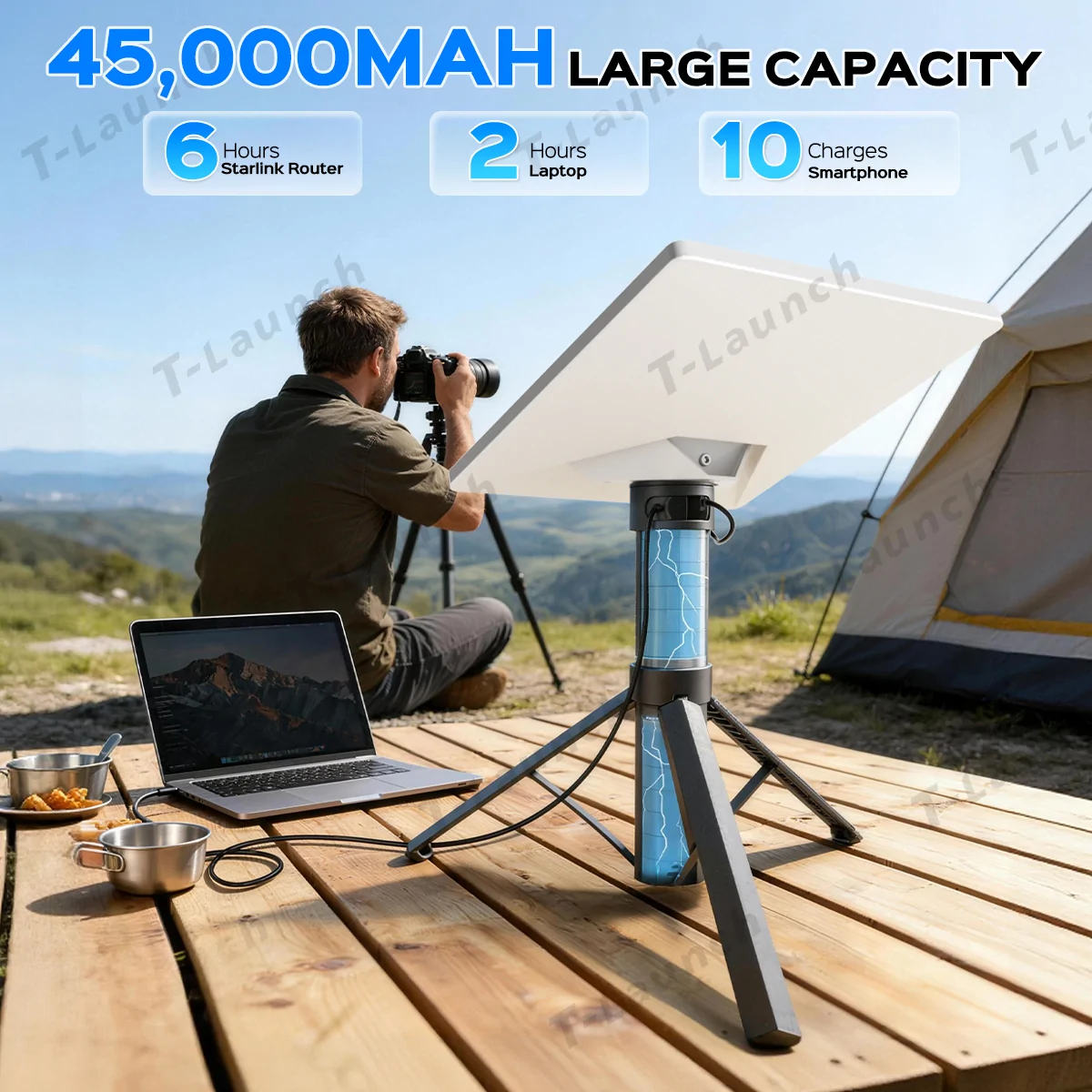 Tesla Cybertruck 🚀 Giveaway – T-Launch Starlink Mini Power Stand (Teslaunch) Starlink Mini Power Stand (2)
