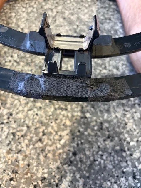 Tesla Cybertruck Prevent wheel abrasion from core wheel covers by using liquid rubber padding or wire harness tape Tape 2