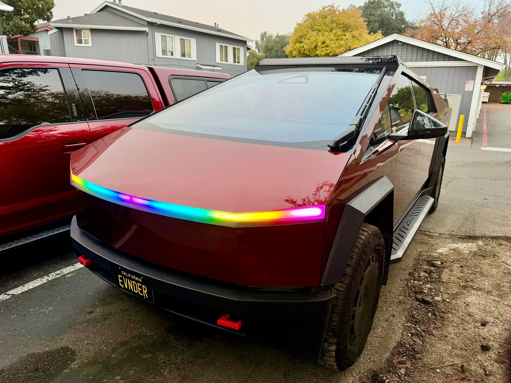 Tesla Cybertruck CyberGlow here 👋 First & Only RGBW Cybertruck Light Bar That Keeps OEM Light Shows FullSizeRender