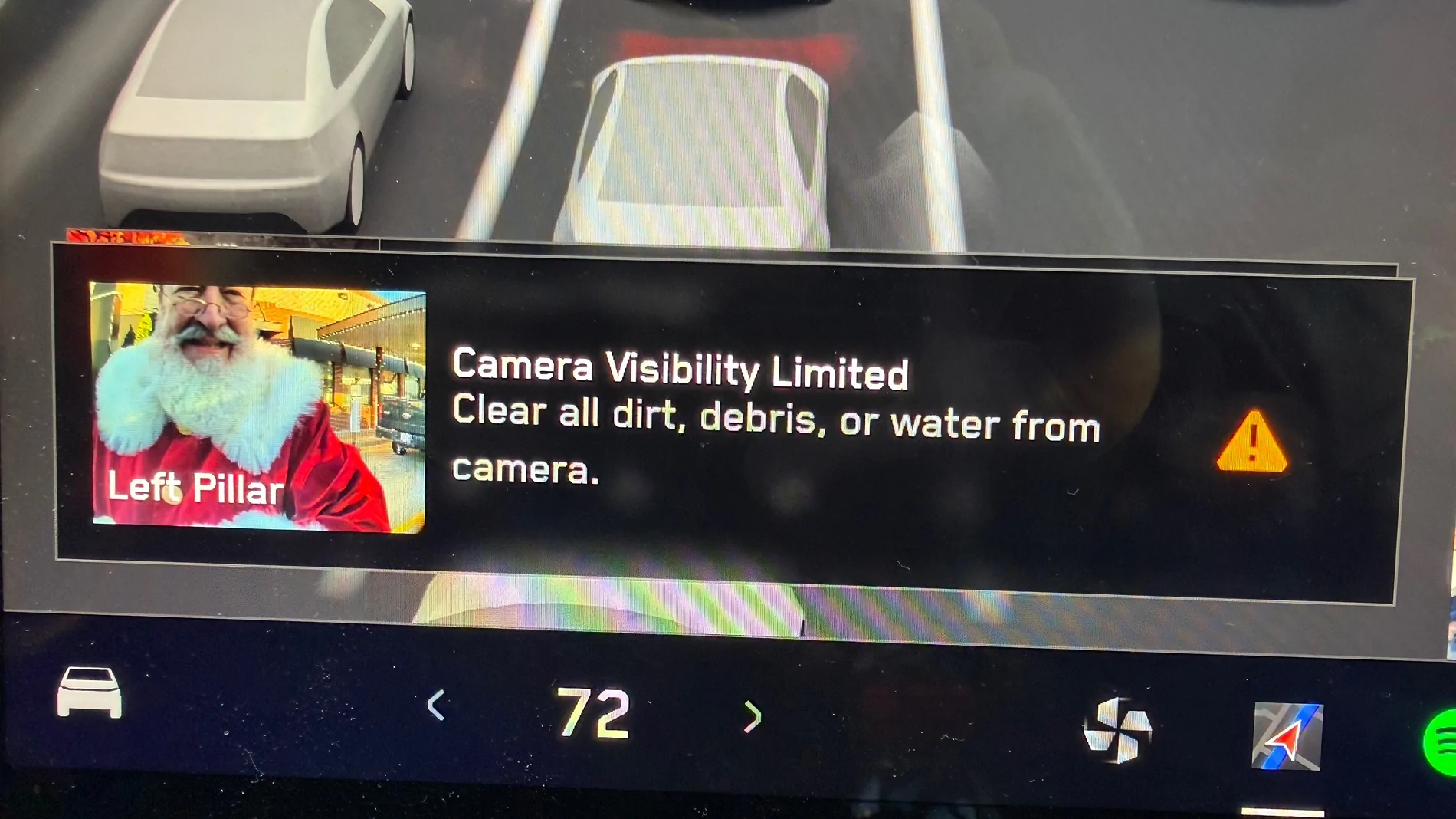 Tesla Cybertruck Santa Sighting - Caught on Camera - Funny Pic IMG_7002