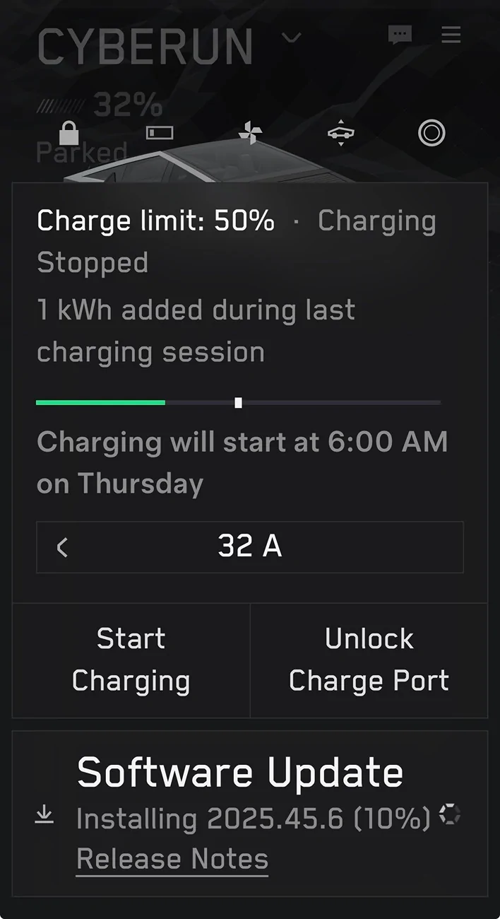 Tesla Cybertruck FSD v14.2.2.1 (2025.45.6 Update) installed! IMG_4785