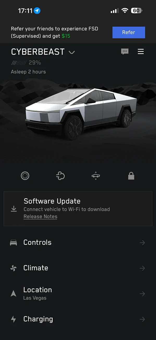 Tesla Cybertruck Phantom Power Draw in Low Power Mode IMG_3577