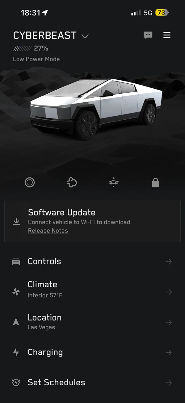 Tesla Cybertruck Phantom Power Draw in Low Power Mode IMG_3588