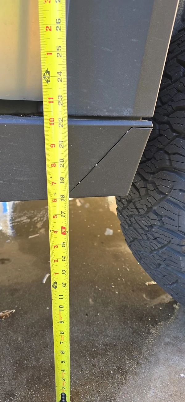 Tesla Cybertruck Just installed full set of KO3 tires (vs. Goodyear AT tires) 20251228_123333