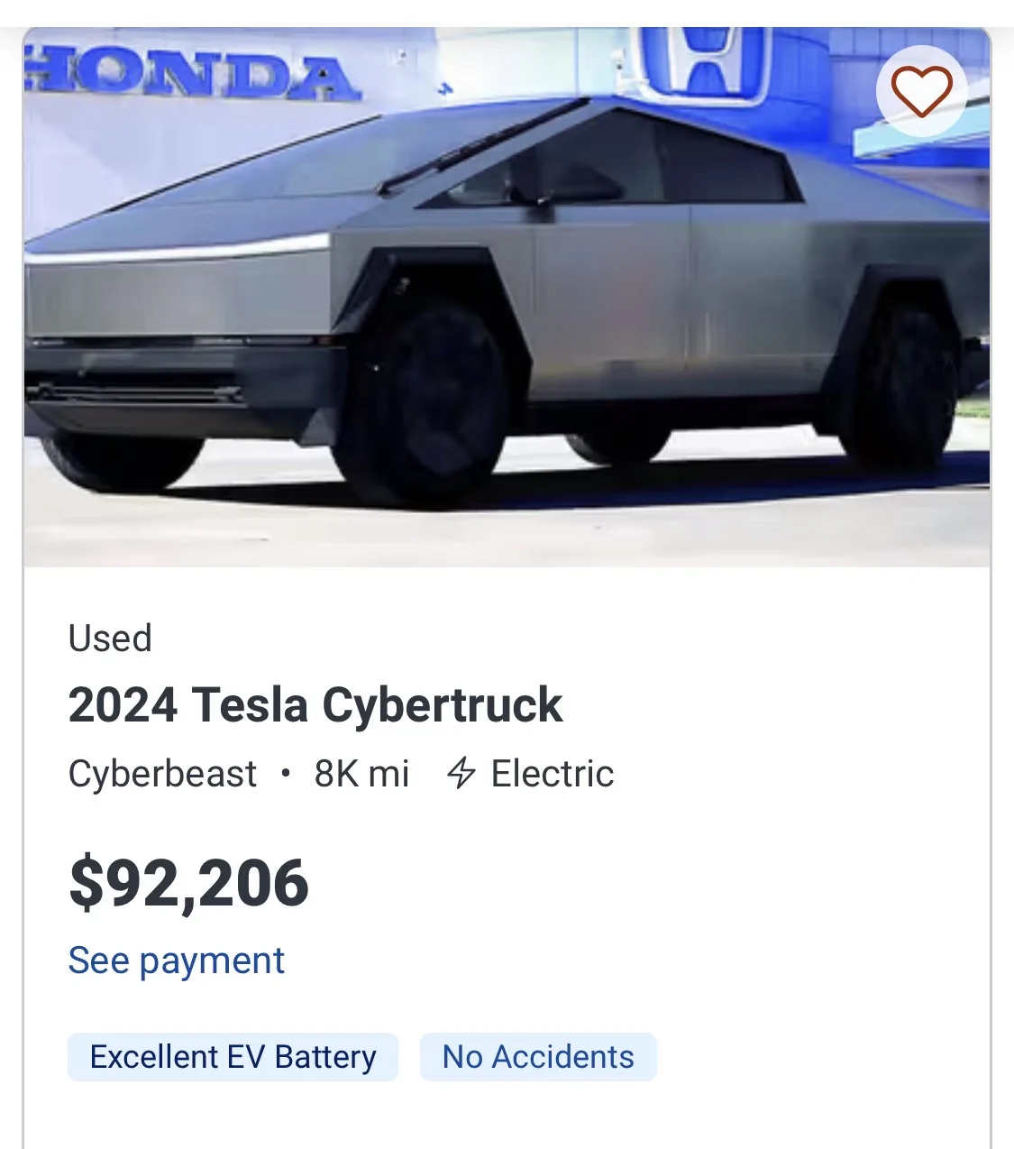 Tesla Cybertruck Trade in prices are going up IMG_4212