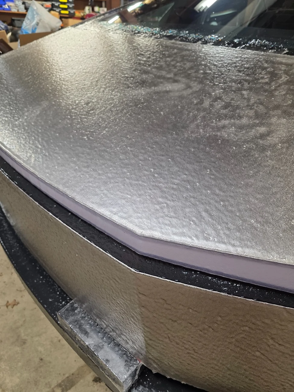 Tesla Cybertruck Would this solve snow blocking headlights? 20251226_213817