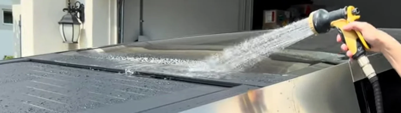 Tesla Cybertruck Tonneau cover leaks CT Roof leak c