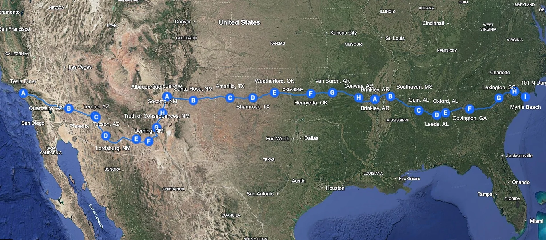 Tesla Cybertruck First FSD coast to coast cross-country drive, 0 interventions! G9emkYtXMAA_8u