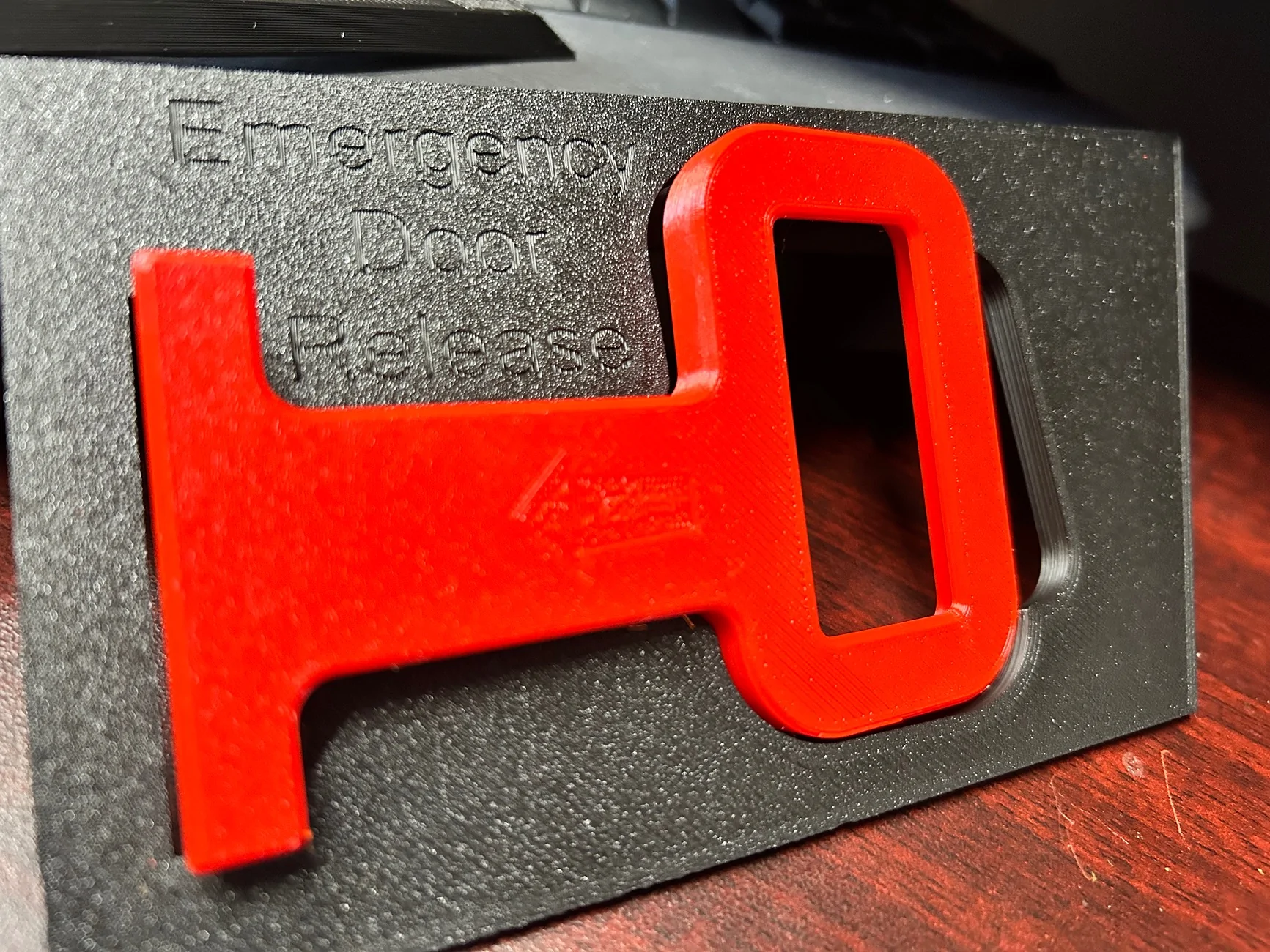 Tesla Cybertruck Rear Emergency Door Release Identifier (3D Print) IMG_1882
