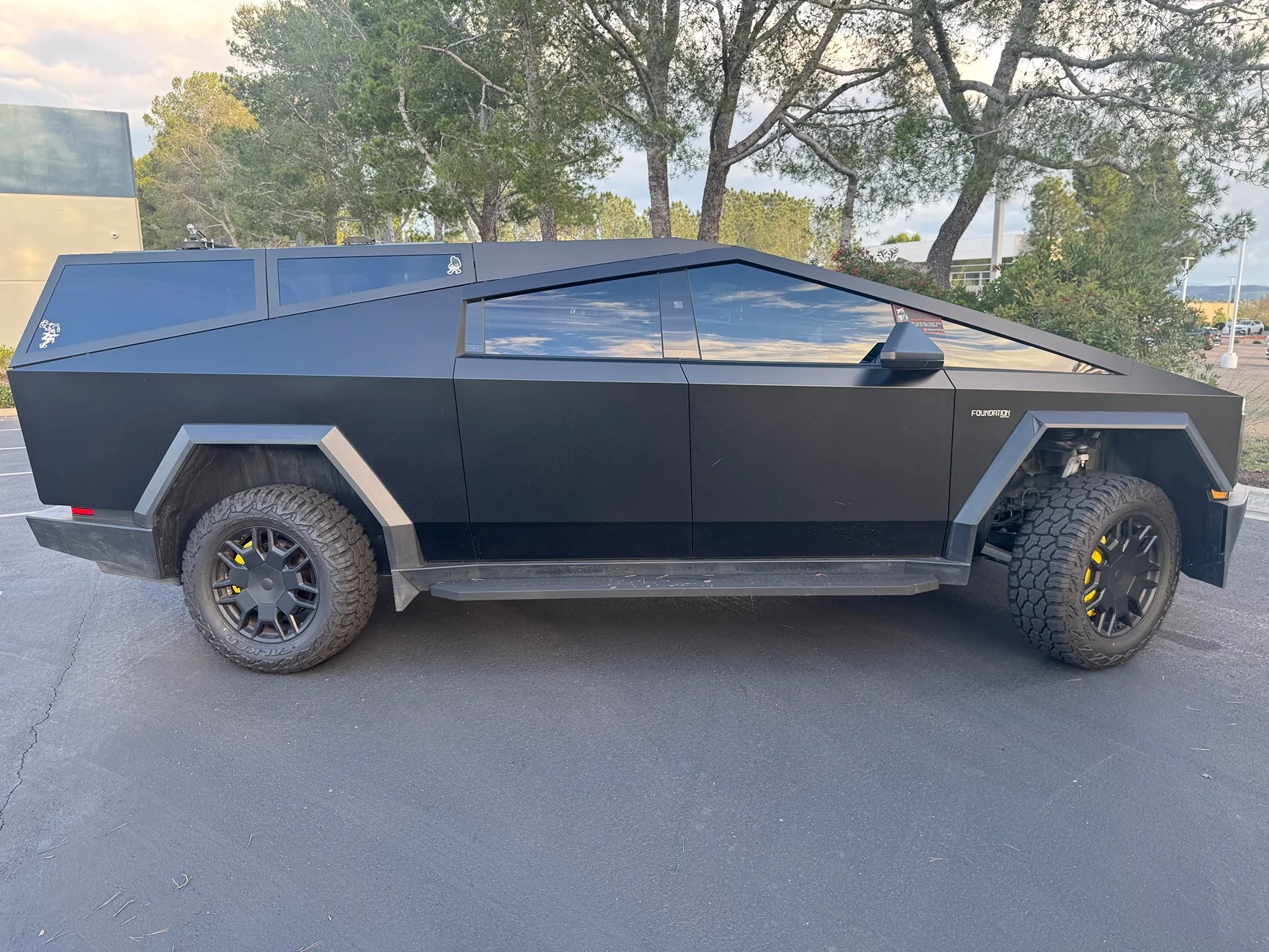 Tesla Cybertruck Matte Black Camping / Off-Roading Spaceship {filename}