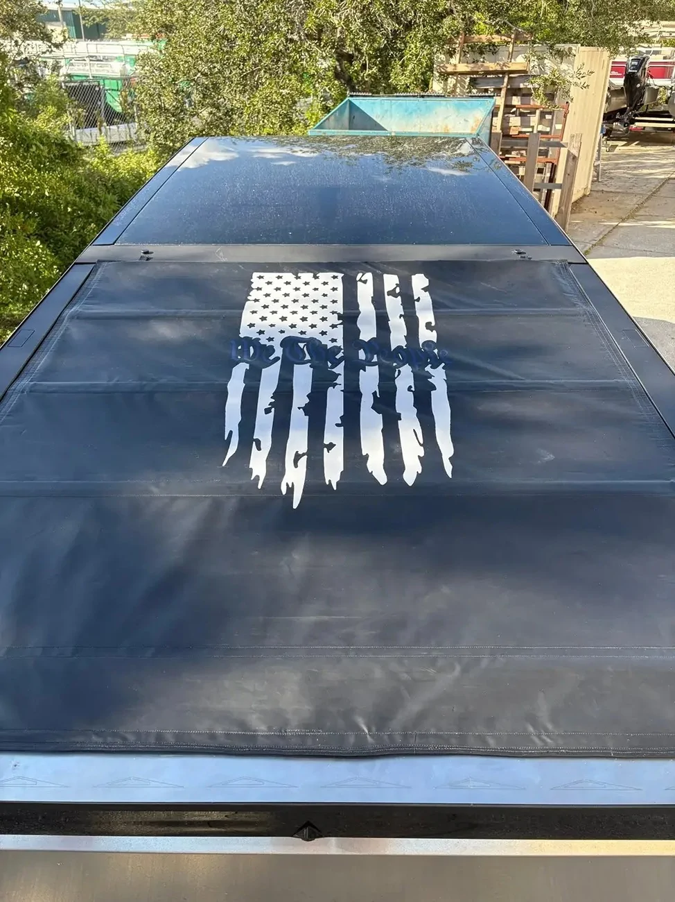 Tesla Cybertruck GROUPBUY Topstitch Marine Fabrics | Cybertruck Soft Tonneau Cover 2688589690782941085