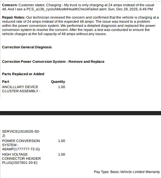 Tesla Cybertruck How many have had PCS malfunction/failure? 1767841044790-95