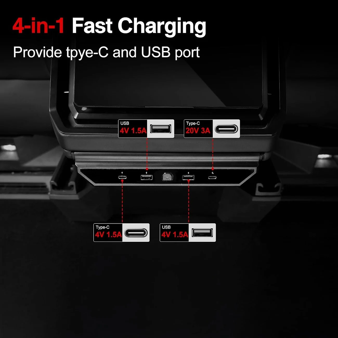Tesla Cybertruck MagSafe + Rear Passenger USB C Outlet 61VHGqR5OTL._AC_SL1500_
