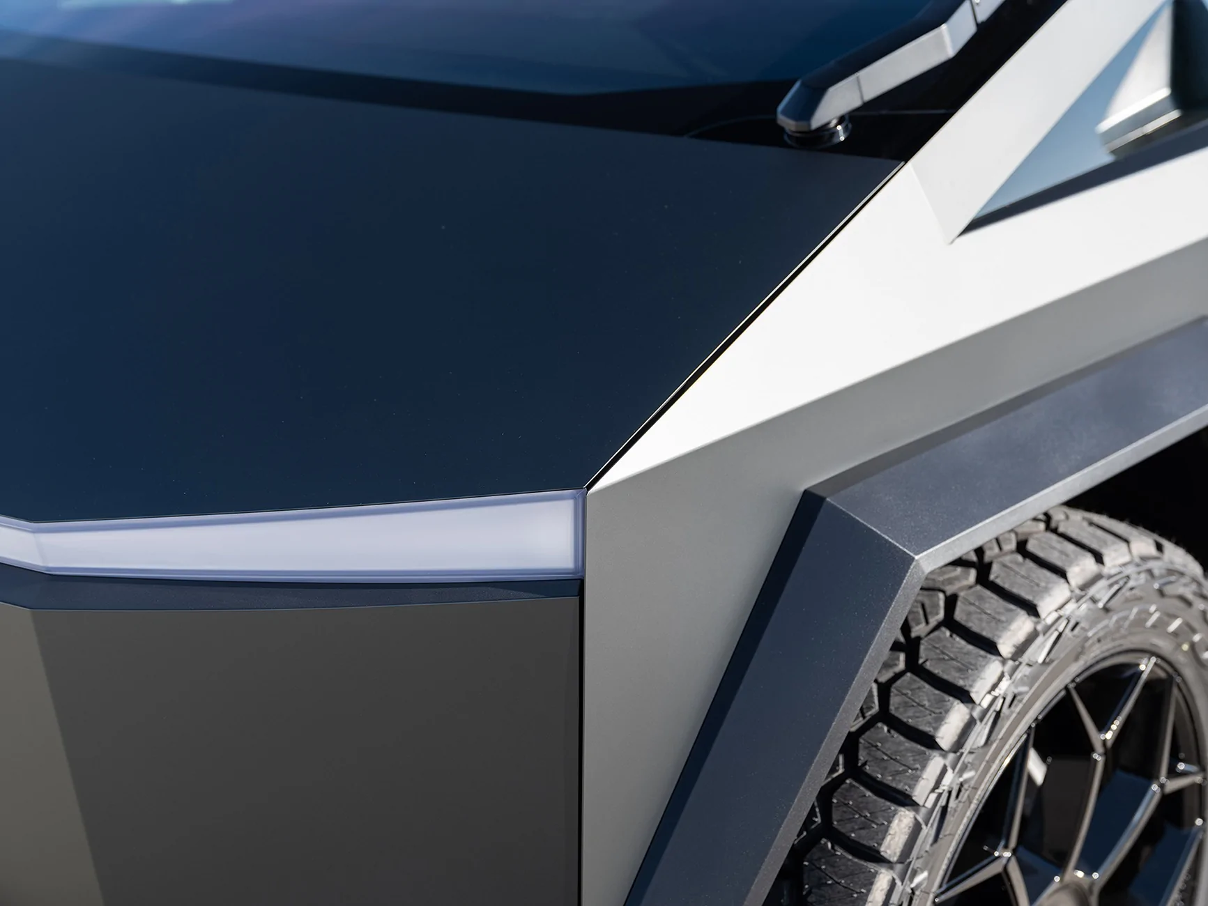 Tesla Cybertruck Installed Inozetek Satin Midnight Moss PPF Wrap kit at T Sportline IMG_2641