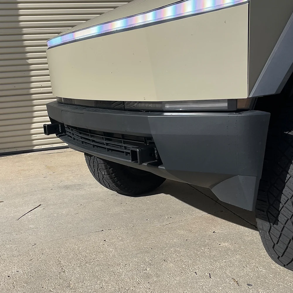 Tesla Cybertruck NEW! OEM Front Bumper Winch Receiver Mounts! tesla-cybertruck-front winch-receiver-mounts-08