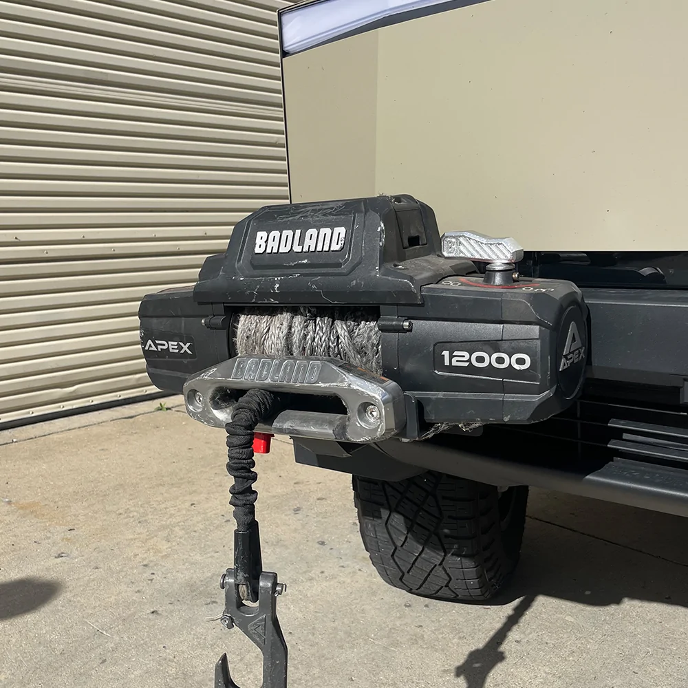 Tesla Cybertruck NEW! OEM Front Bumper Winch Receiver Mounts! tesla-cybertruck-front winch-receiver-mounts-04