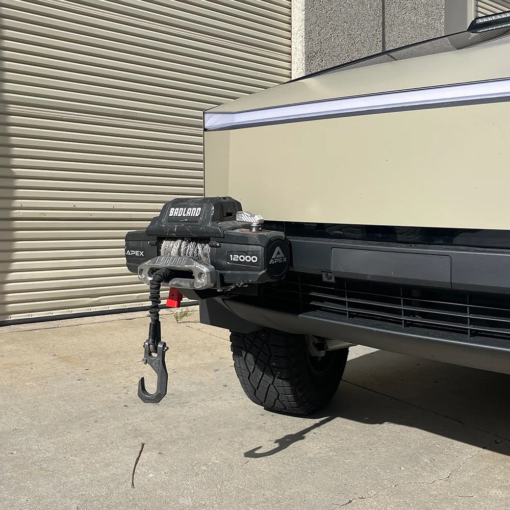 Tesla Cybertruck NEW! OEM Front Bumper Winch Receiver Mounts! tesla-cybertruck-front winch-receiver-mounts-02