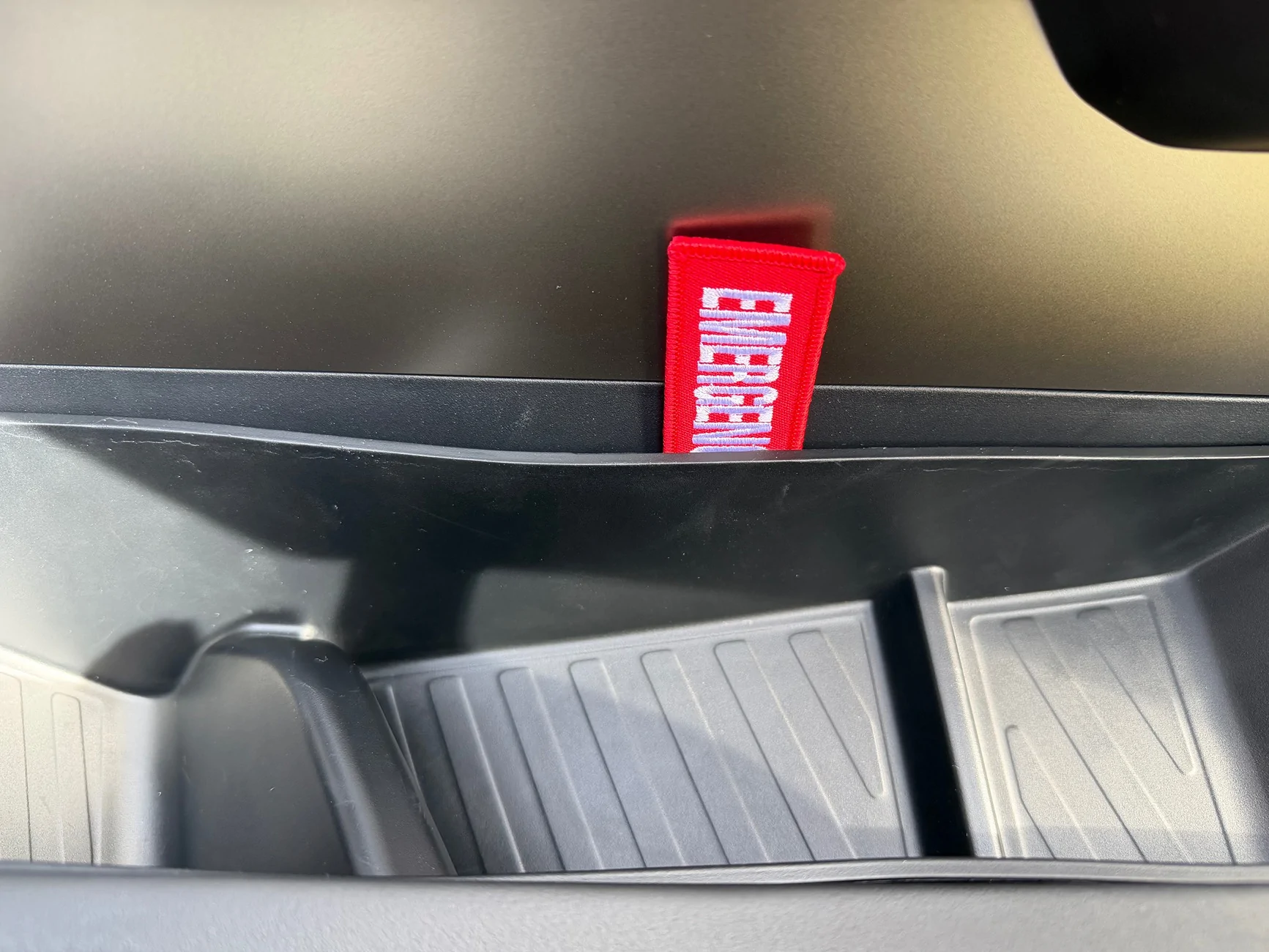 Tesla Cybertruck Emergency Exit Rear Door Release Ideas IMG_6876
