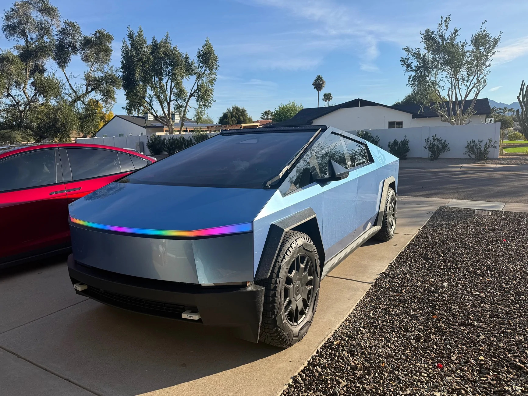Tesla Cybertruck Boring light vs SW nemesis vs CyberGlow DRL IMG_9289