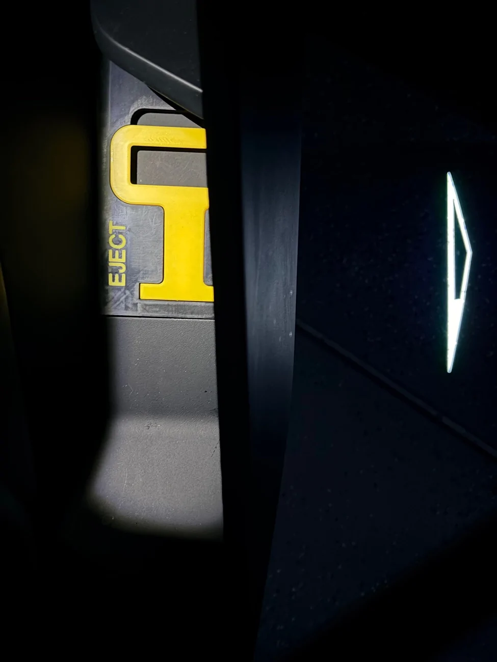 Tesla Cybertruck Rear Emergency Door Release Identifier (3D Print) IMG_0541