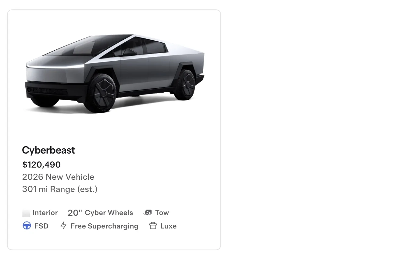 Tesla Cybertruck Has anyone RECEIVED a 2026 Cybertruck? 2026c