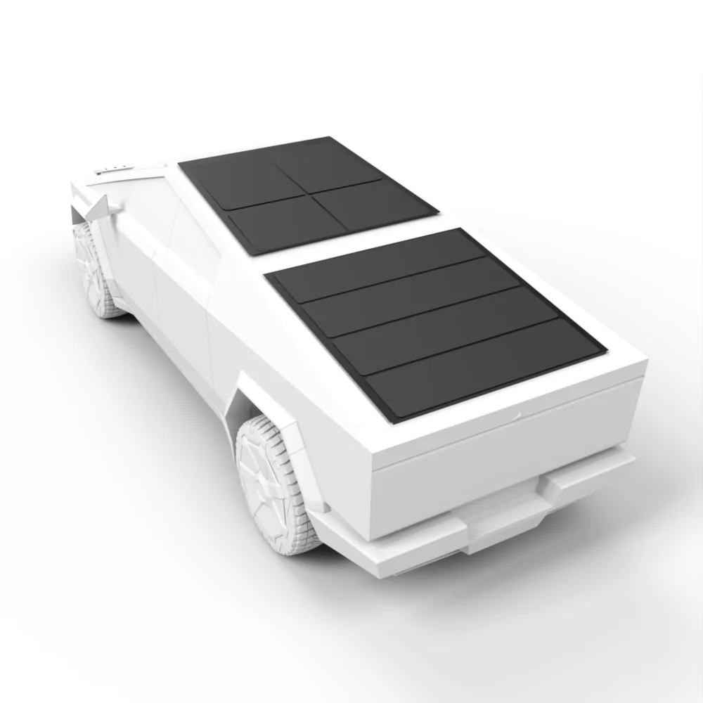 Tesla Cybertruck Solar Trickle Charger Setup (with Black Friday deals) Solar Roof panel (4)