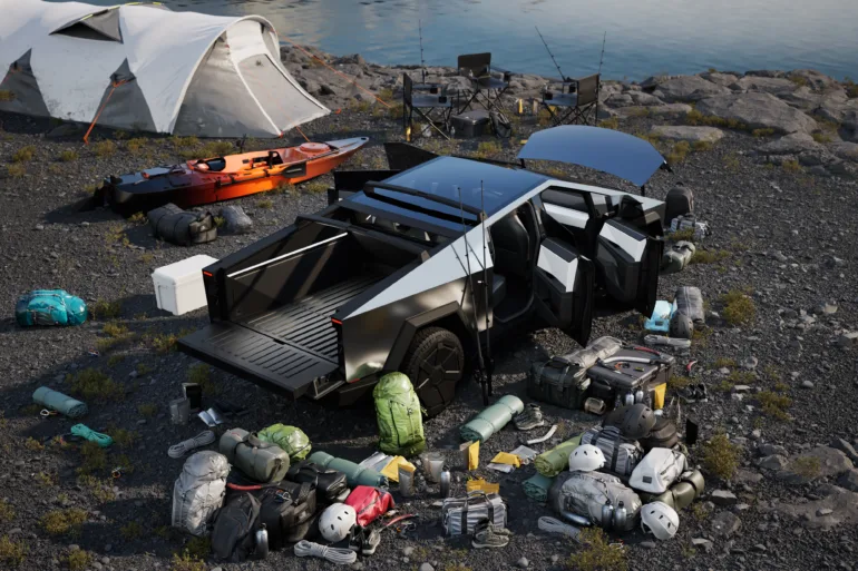 Tesla Cybertruck Trick to get FSD working with the tailgate down IMG_0343