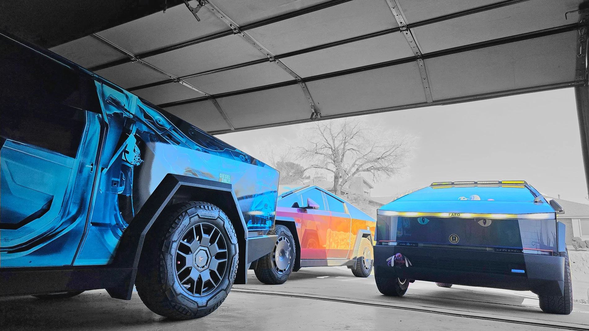 Tesla Cybertruck Are you garaging your Cybertruck or keeping it outside? 20260117_142203