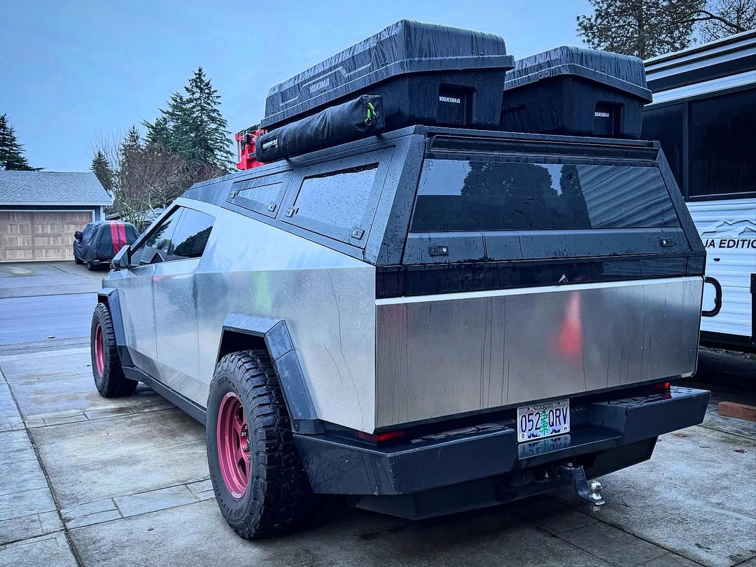 Tesla Cybertruck Urander Bed Cap Ideas & Setups 2