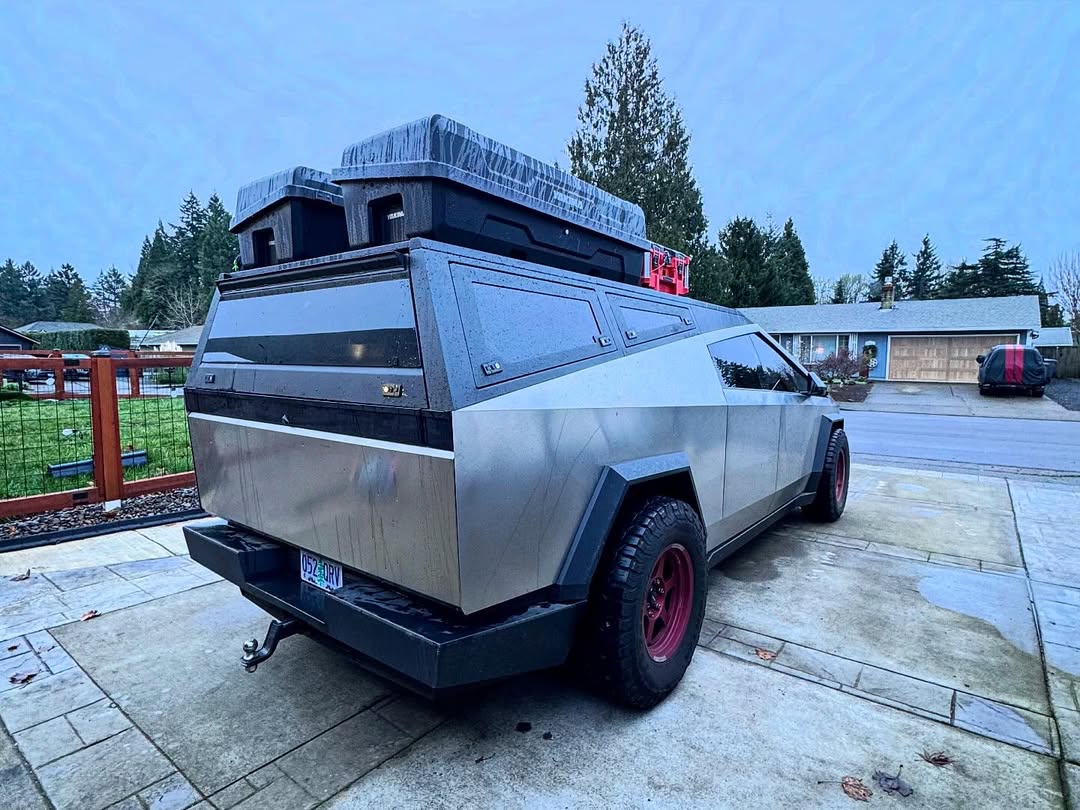 Tesla Cybertruck Urander Bed Cap Ideas & Setups 3