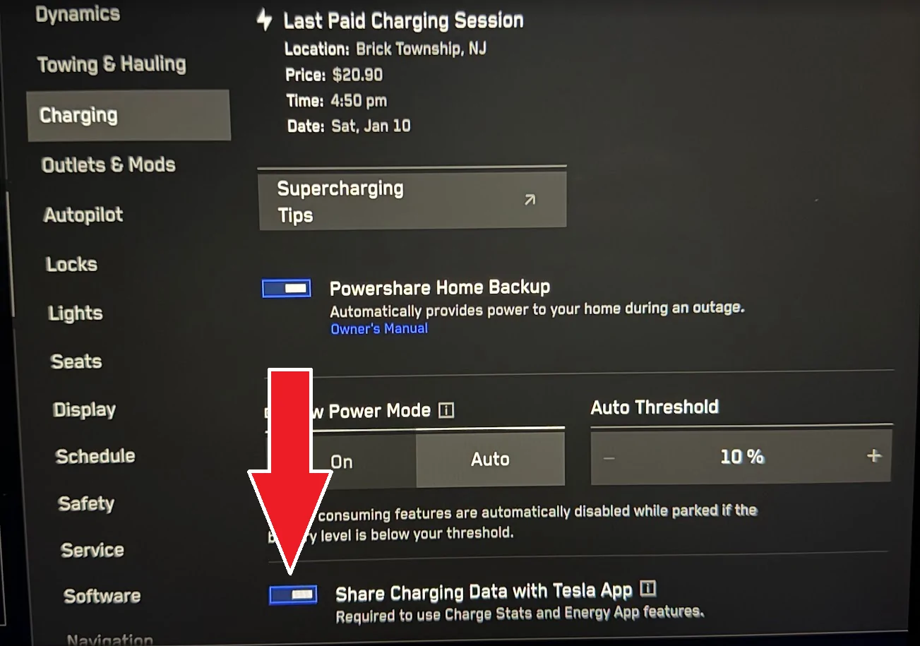 Tesla Cybertruck App no longer records truck charging sessions 1769034485723-8y