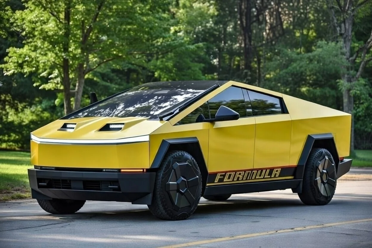 Tesla Cybertruck Cyber Bandit: The ultimate Cybertruck + Trans Am Wrap grok_image_1769276615011