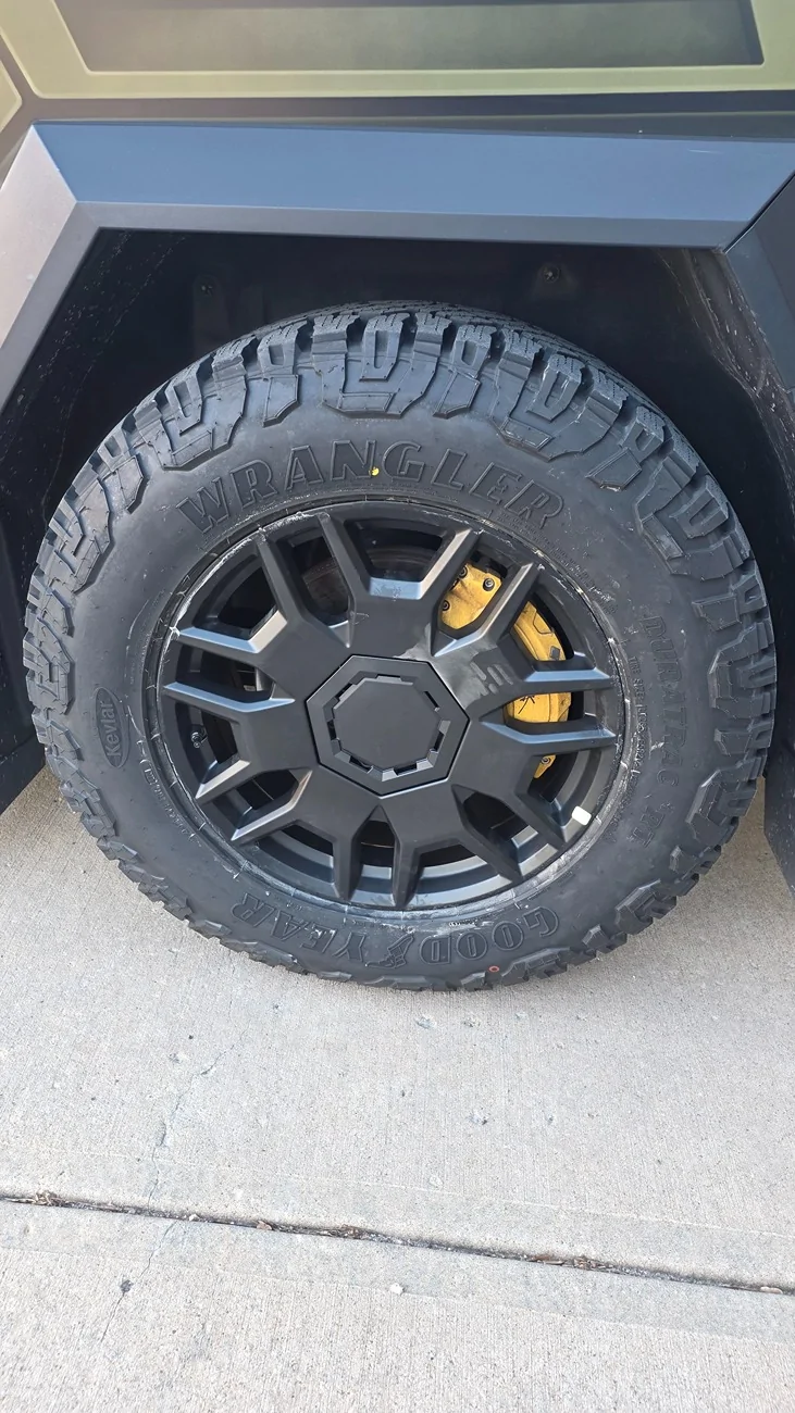 Tesla Cybertruck Tesla Winter Tire & Wheel Package Review 20260122_150828