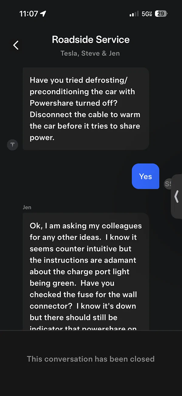Tesla Cybertruck Back up power in this crazy freezing temp IMG_1129